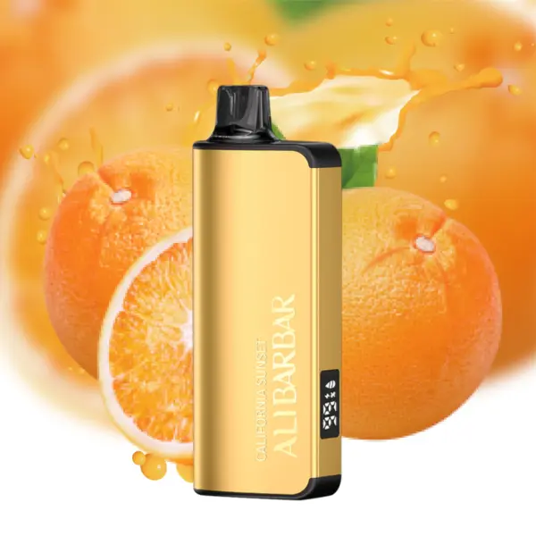 Alibarbar Ingot 9000 Puffs Disposable Vape California Sunset Flavored Australia