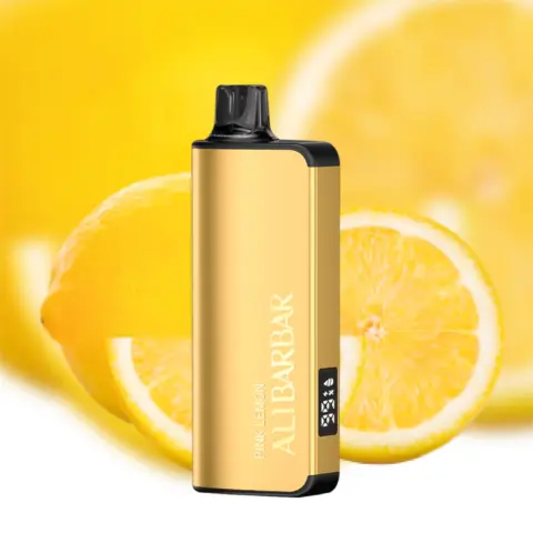 Alibarbar Ingot 9000 Puffs Disposable Vape Pink Lemon Flavored Australia