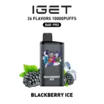 IGET BAR PRO 10000 Puffs BLACKBERRY ICE Flavored Australia