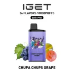 IGET BAR PRO 10000 Puffs CHUPA CHUPS GRAPE Flavored Australia