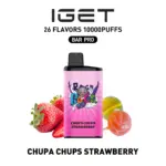 IGET BAR PRO 10000 Puffs CHUPA CHUPS STRAWBERRY Flavore Australia