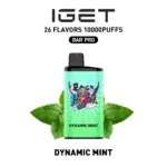 IGET BAR PRO 10000 Puffs Dynamic Mint Flavored Disposable Vape Australia