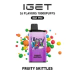 IGET BAR PRO 10000 Puffs FRUITY SKITTLES Flavored Australia