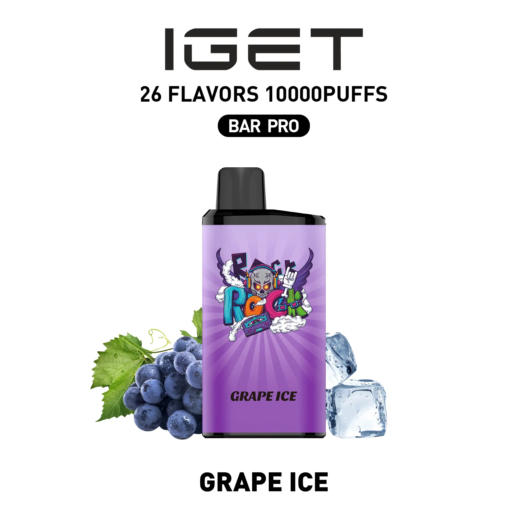 IGET BAR PRO 10000 Puffs GRAPE ICE Flavored Australia