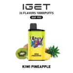 IGET BAR PRO 10000 Puffs KIWI PINEAPPLE Flavored Australia