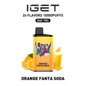 IGET BAR PRO 10000 Puffs ORANGE FANTA SODA Flavored Australia