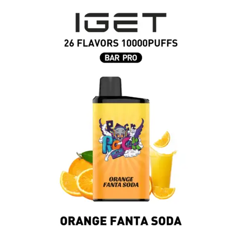 IGET BAR PRO 10000 Puffs ORANGE FANTA SODA Flavored Australia