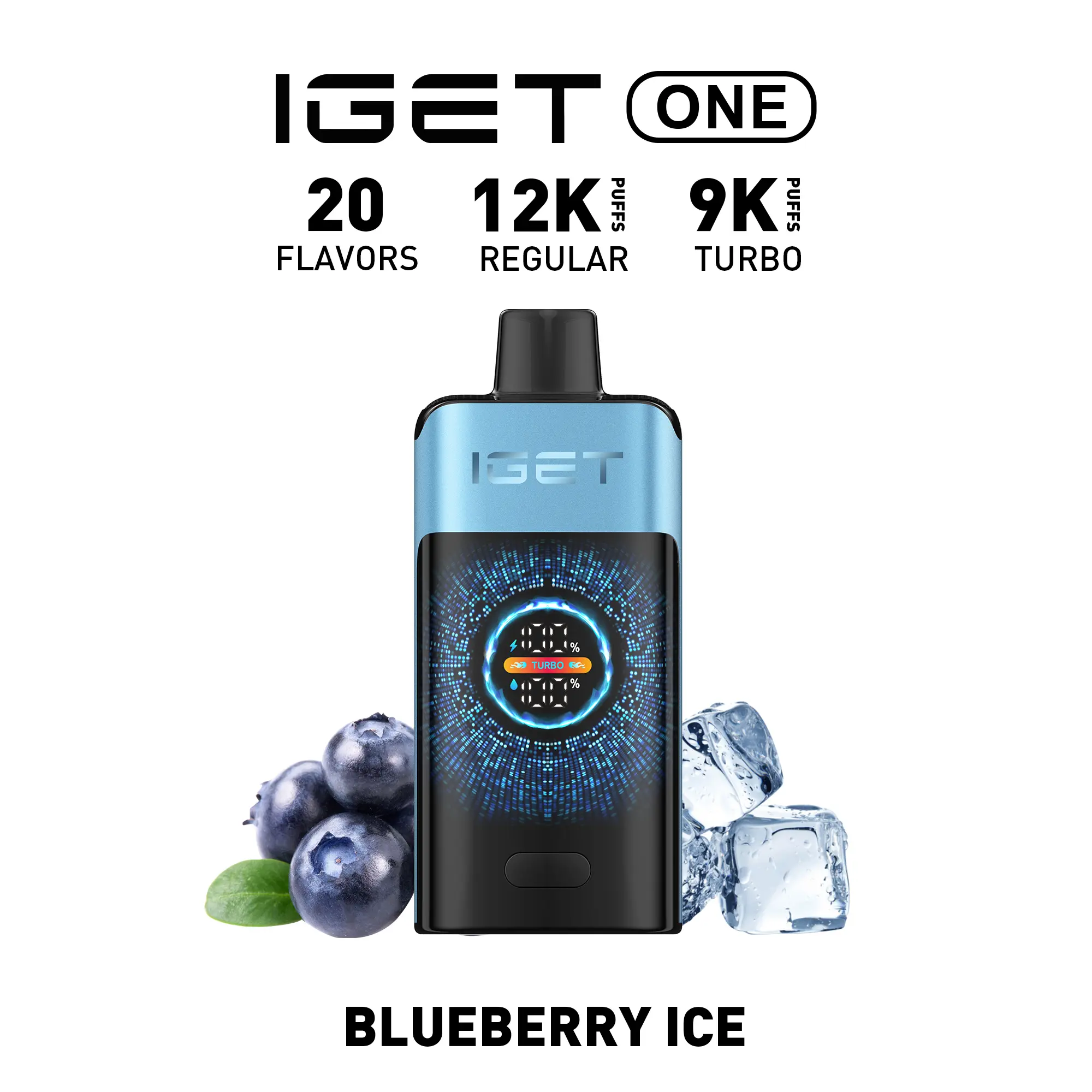 IGET ONE 12000 Puffs BLUEBERRY ICE Flavored Australia