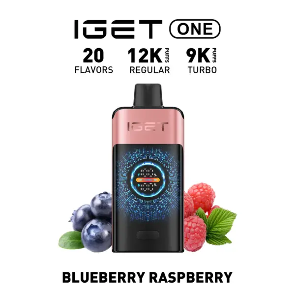 IGET ONE 12000 Puffs BLUEBERRY RASPBERRY Flavored Australia