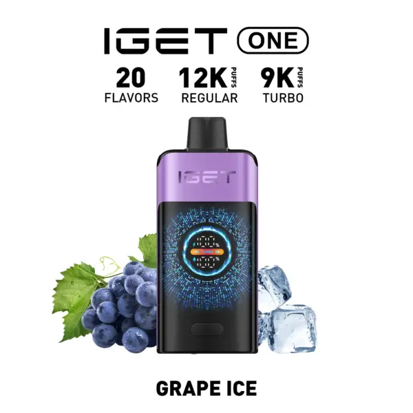 IGET ONE 12000 Puffs GRAPE ICE Flavored Australia