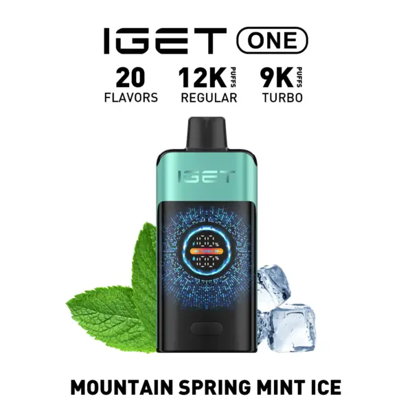 IGET ONE 12000 Puffs Mountain Spring Mint Ice Flavored Australia