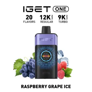 IGET ONE 12000 Puffs Raspberry Grape Ice Flavored Australia